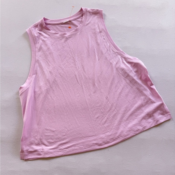 Lululemon Ultralight Waist Length Tank Top  Vita Pink Size 2 NWOT - Picture 2 of 4